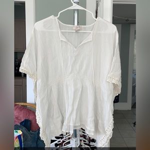 ❌SOLD❌ Loft white swimsuit coverup sheer XS / S